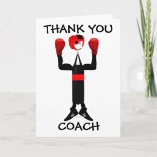 Thank You Boxing Coach Card