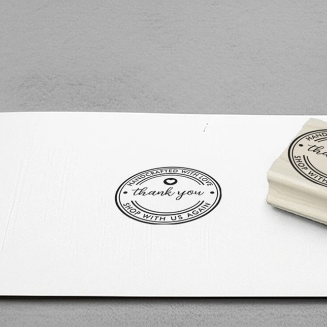 Thank You Brand Loyalty Handcrafted with Love Rubber Stamp (Creator Uploaded)
