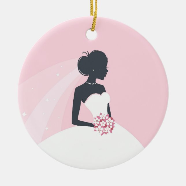 Thank You Bridal Shower Favour Ornament (Front)