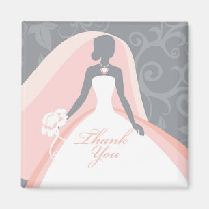 Thank You Bridal Shower Favours Magnets