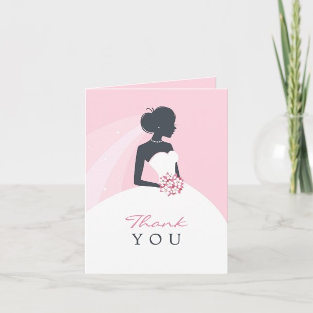 Thank You Bridal Shower Folded Card (Front)