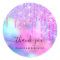 Thank You Bridal Sweet16th Glitter Holograph Drips