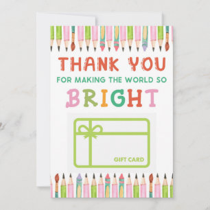 Thank You Bright World Gift Card Holder