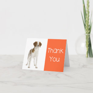 Thank You  Brittany Spaniel Puppy Dog Card