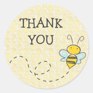 Thank You Bumble Bee Sticker