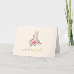 Thank You Bunny 1st Birthday Card