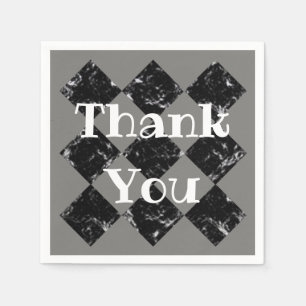 Thank You Business Black Diamond Appreciation Napkin