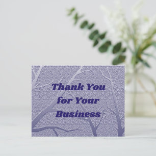 Thank You Business Blue Customer Appreciation Postcard