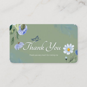 Thank you business card