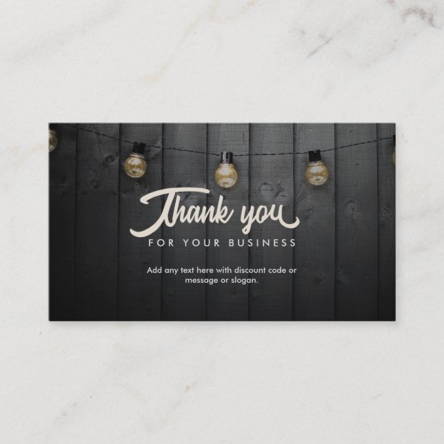 Thank you Business Cards (Front)