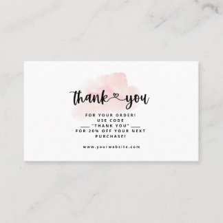 Thank You Business Cards Thank You Insert Cards