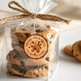 Thank You Business Food Classic Round Sticker