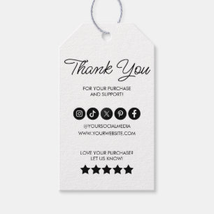 Thank You Business Logo Label Simple Modern