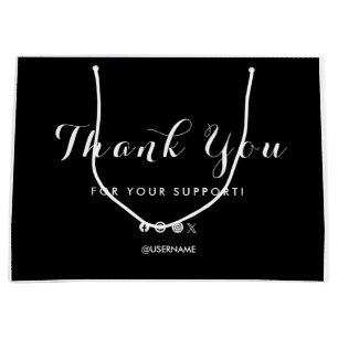Thank You Business Logo  Large Gift Bag