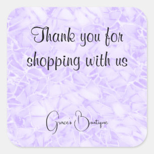Thank You Business Square Sticker
