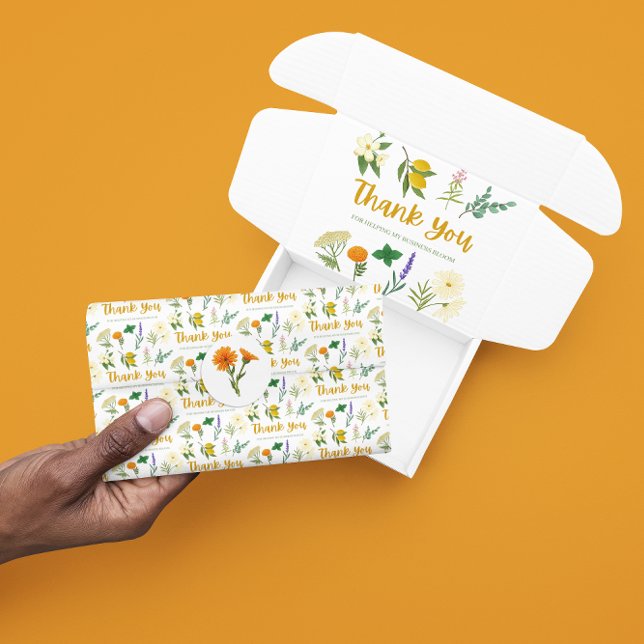 Thank You Business Tissue Paper  (Show your gratitude with this thank you apothecary tissue paper! )