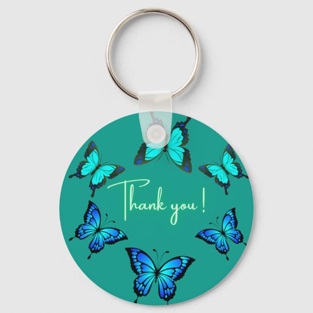 Thank You Butterfly Key Chain (Front)