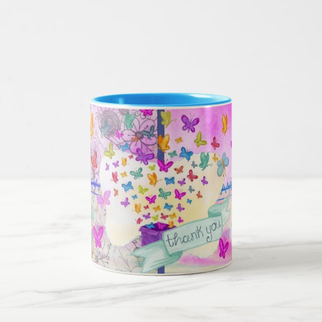 Thank you - Butterfly - Mug (Center)