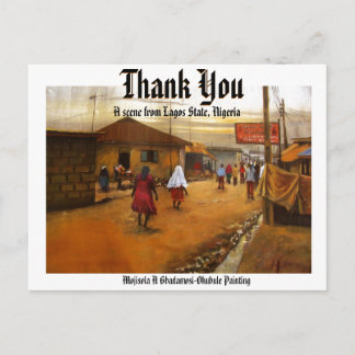 THANK YOU by Mojisola A Gbadamosi-Okubule Postcard