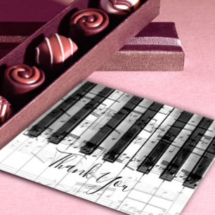 thank you calligraphy on music piano notes