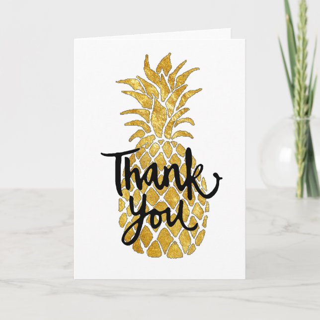 thank you calligraphy pineapple (Front)
