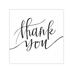 thank you callygraphy self-inking stamp