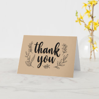 Thank you card