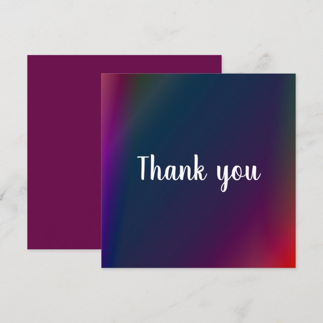 Thank you card (Front/Back)
