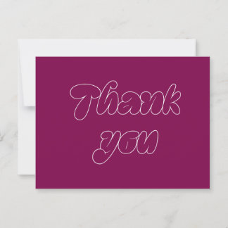 Thank you card