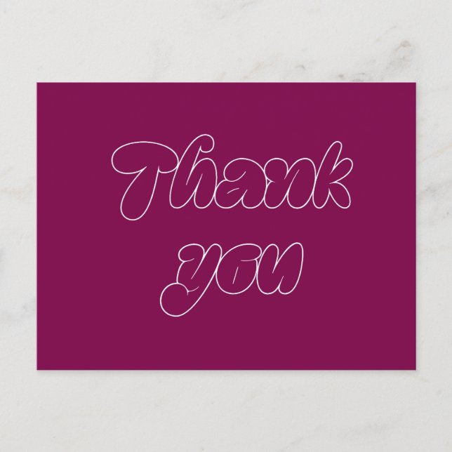 Thank you card (Front)