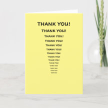 Thank you card