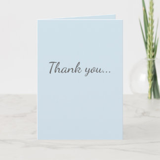 Thank you card
