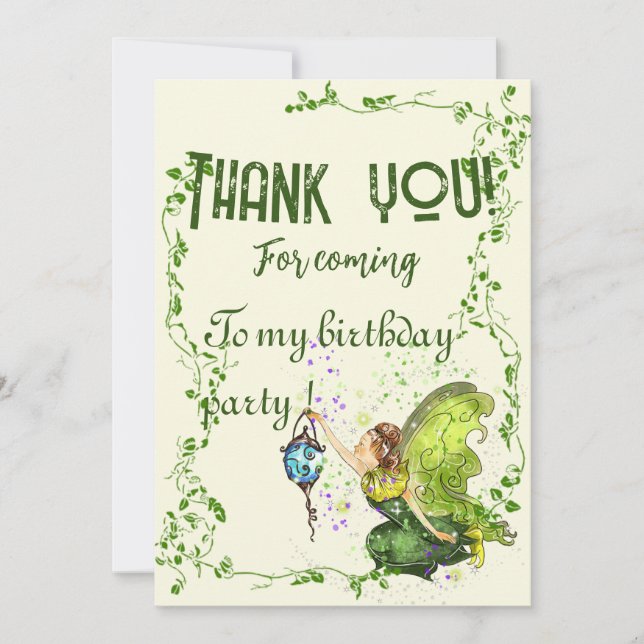 Thank you card  (Front)
