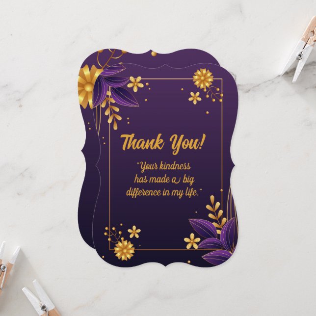 Thank You Card (Front/Back In Situ)