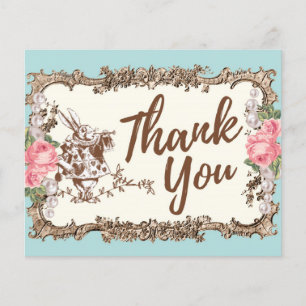 Thank You card -  Alice in wonderland
