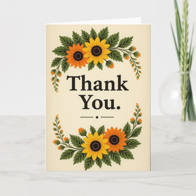 Thank you Card, Appreciation Card (Front)