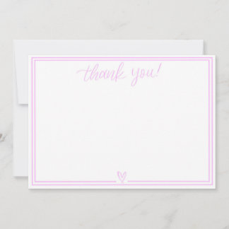 Thank You Card (Baby Pink)