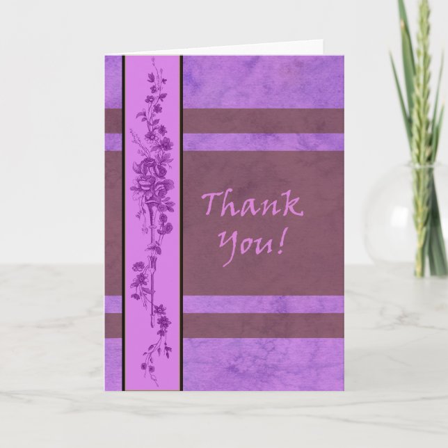 Thank You Card Blank by Molly Harrison (Front)