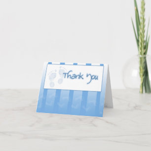 Thank you card - Boy baby shower