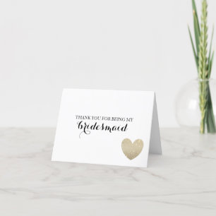 Thank You Card - Bridal Heart