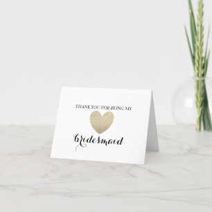 Thank You Card - Bridal Heart