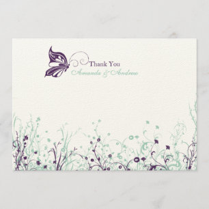 Thank you card - Butterfly Garden 9