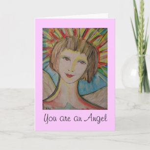 Thank you card by ValAries "You are an Angel"