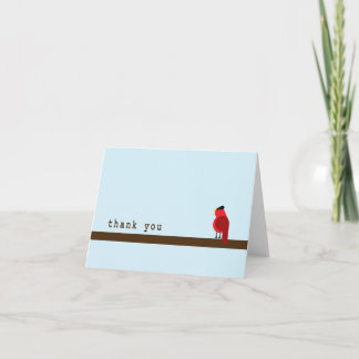 Thank You Card- Cardinal