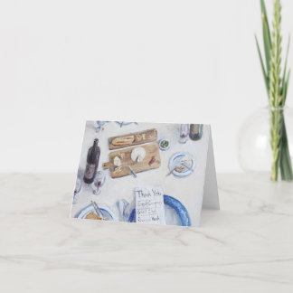 Thank You Card - Charcuterie - Wine - Cheese