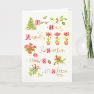 Thank You Card Christmas Nature