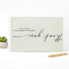 Thank you Card cursive blue and green flowers