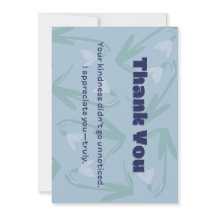 Thank you card design greeting card