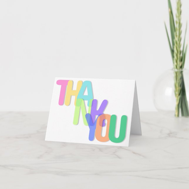 Thank You Card Editable Template (Blank) (Front)