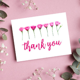 Thank You Card – Elegant Floral for Mum